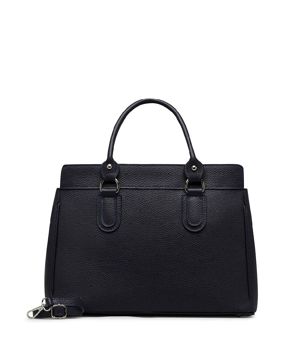 Loriblu Borsa tote in pelle testurizzata blu Soddisfazione Garantita