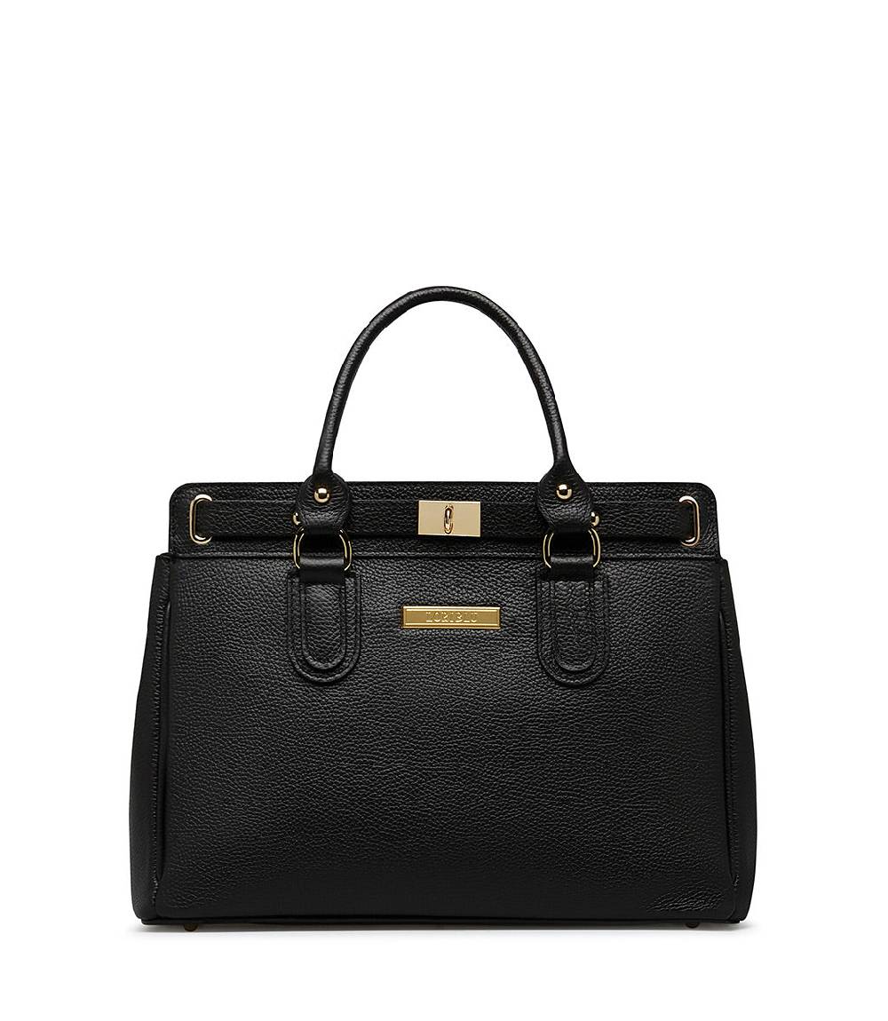Loriblu Borsa tote in pelle testurizzata nera Qualità Garantita
