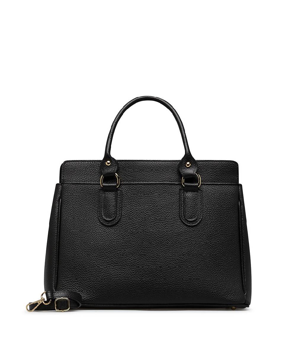 Loriblu Borsa tote in pelle testurizzata nera Qualità Garantita