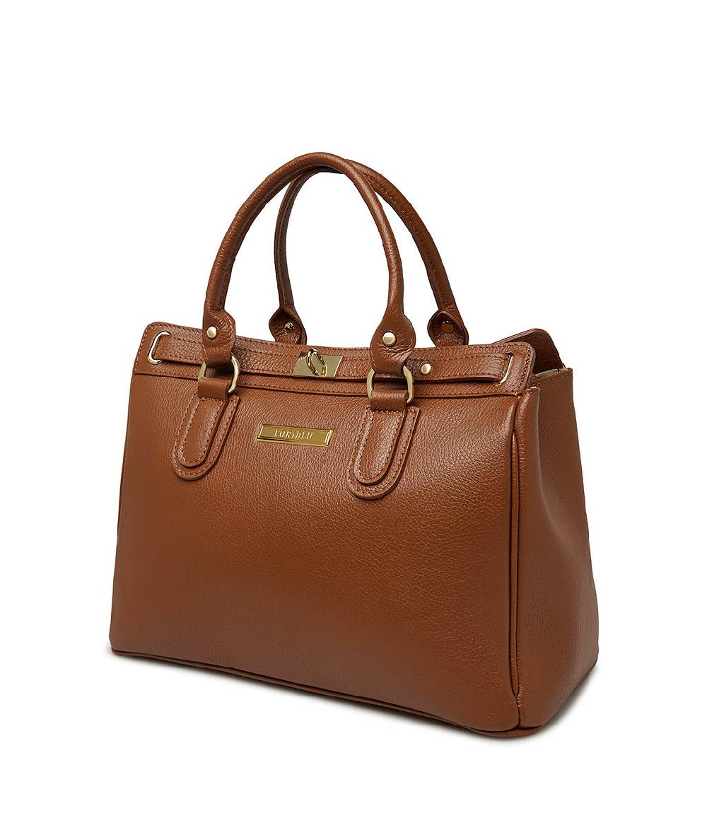 Loriblu Borsa tote in pelle testurizzata marrone Negozi Online