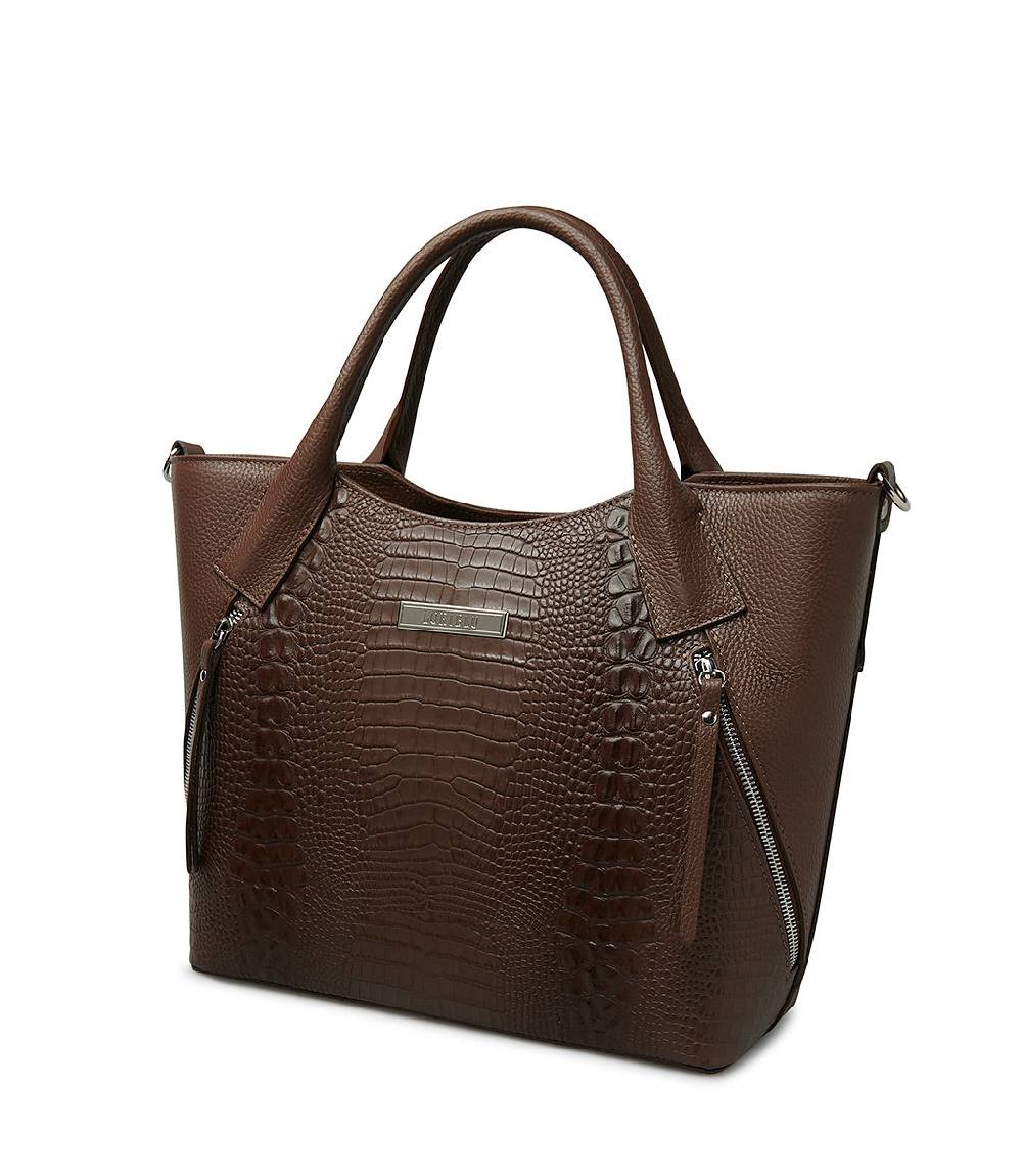 Loriblu Borsa tote cuoio in pelle stampata Fino Al -60%