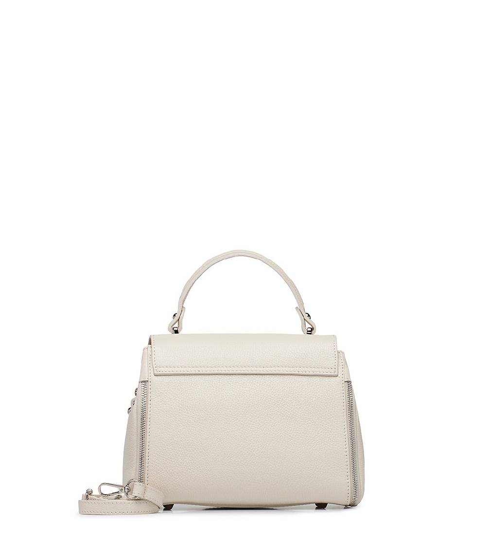 Loriblu Borsa a mano beige in pelle martellata Shopping Online