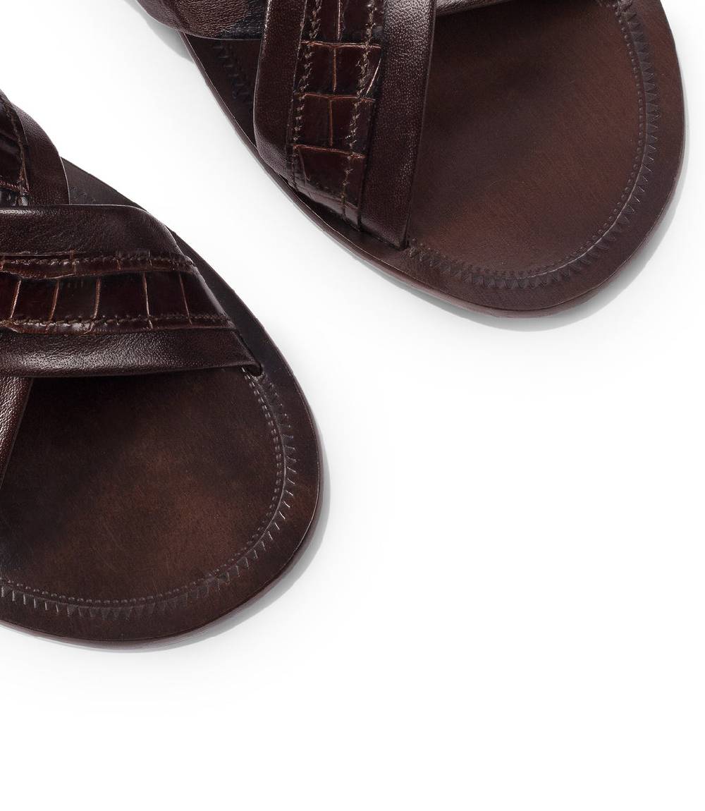 Loriblu Sandali in pelle marrone Outlet