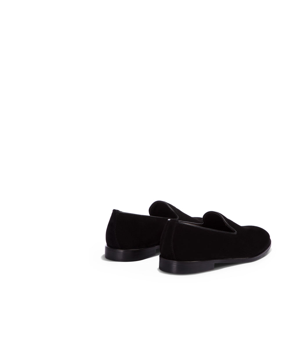 Loriblu Mocassini in camoscio nero Vendita Economica