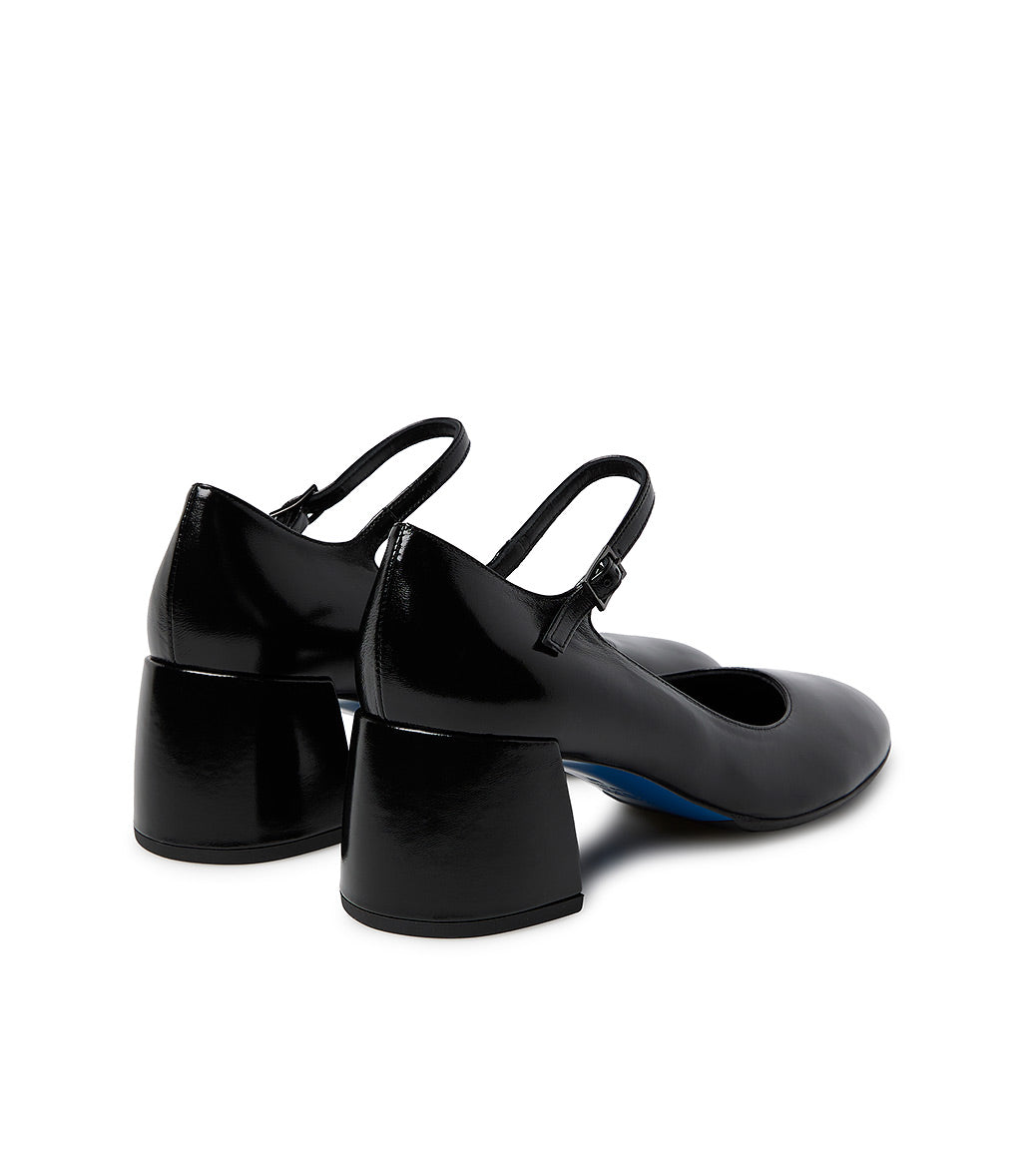 Loriblu Décolleté Mary Jane in pelle lucida nera con cinturino Moda