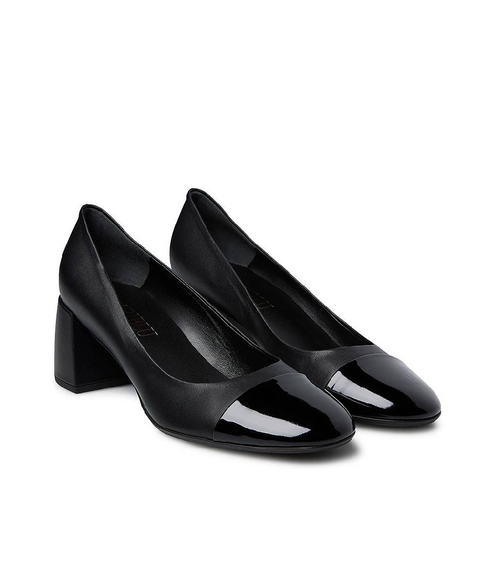 Loriblu Décolleté nappa nero e vernice Italia