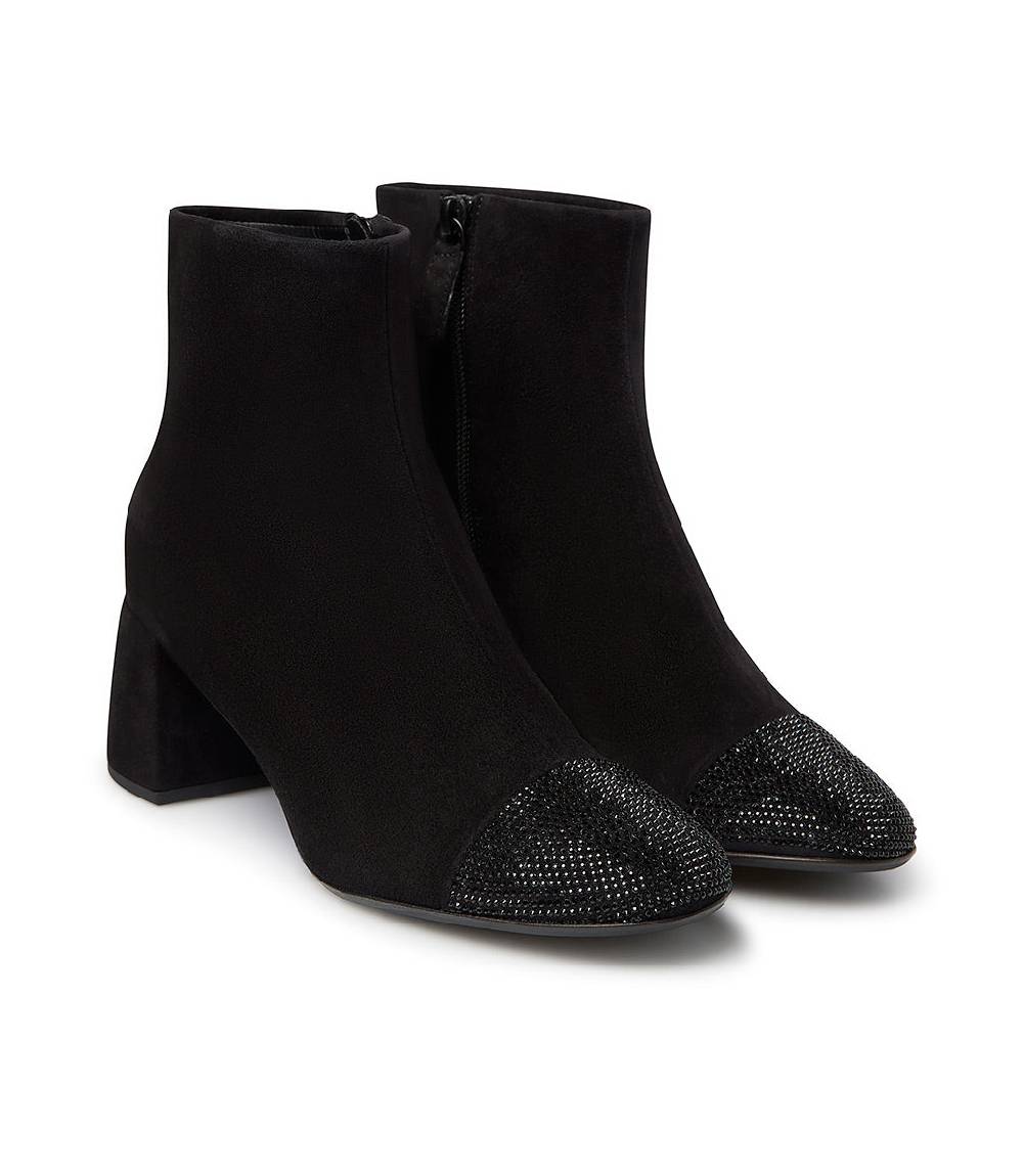 Loriblu Stivaletto camoscio nero con cristalli 2025