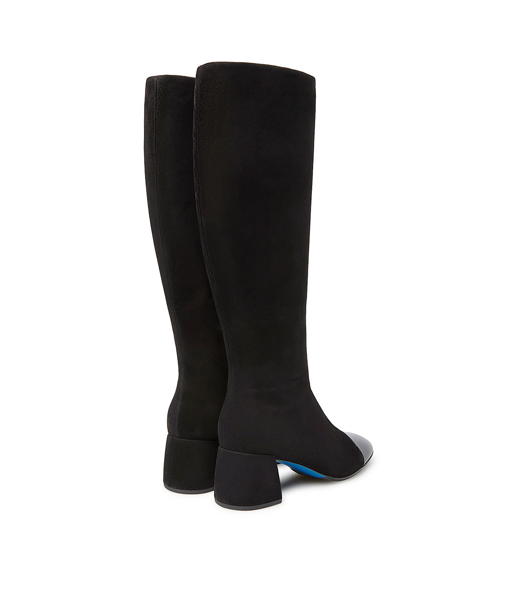 Loriblu Stivale camoscio nero con punta in vernice 2025