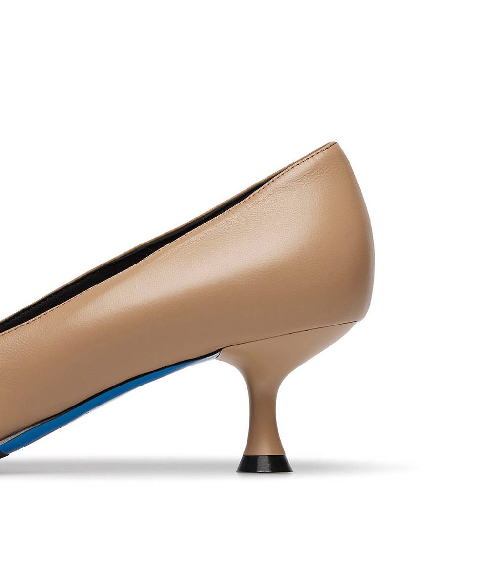 Loriblu Décolleté nappa crusca con cristalli Pezzi Unici