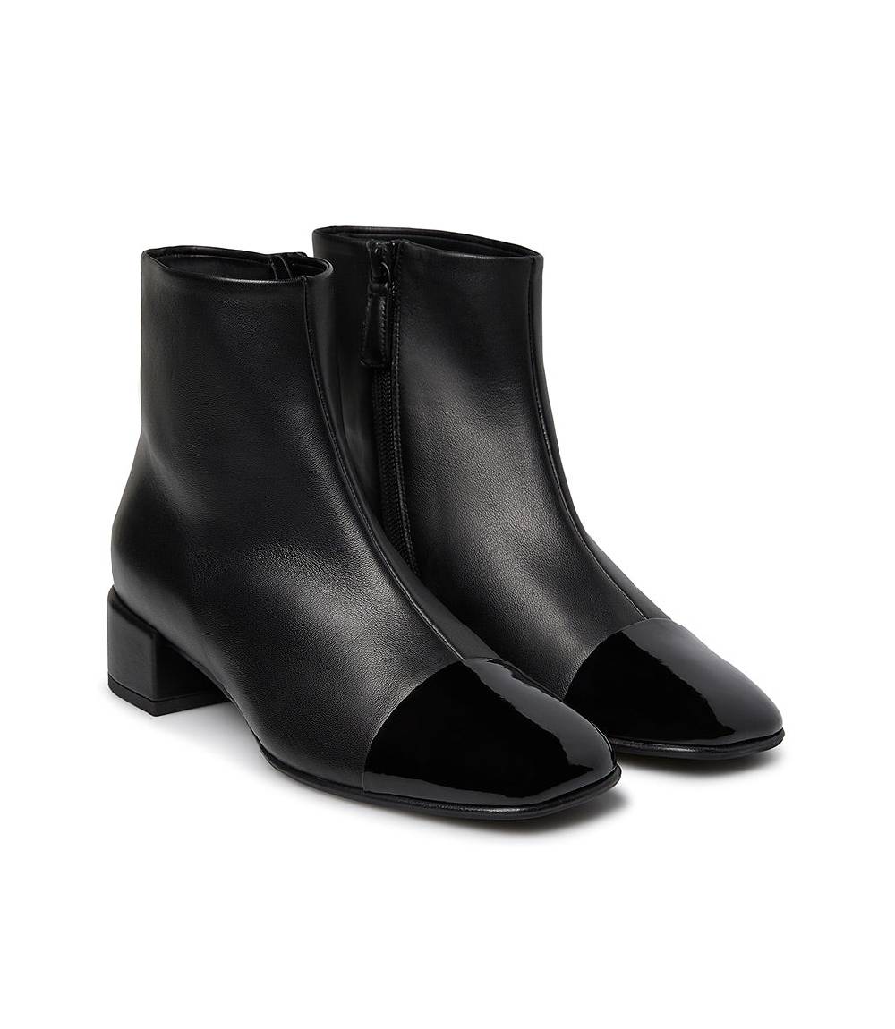 Loriblu Stivaletto nappa nero con dettagli in vernice Fino Al -60%