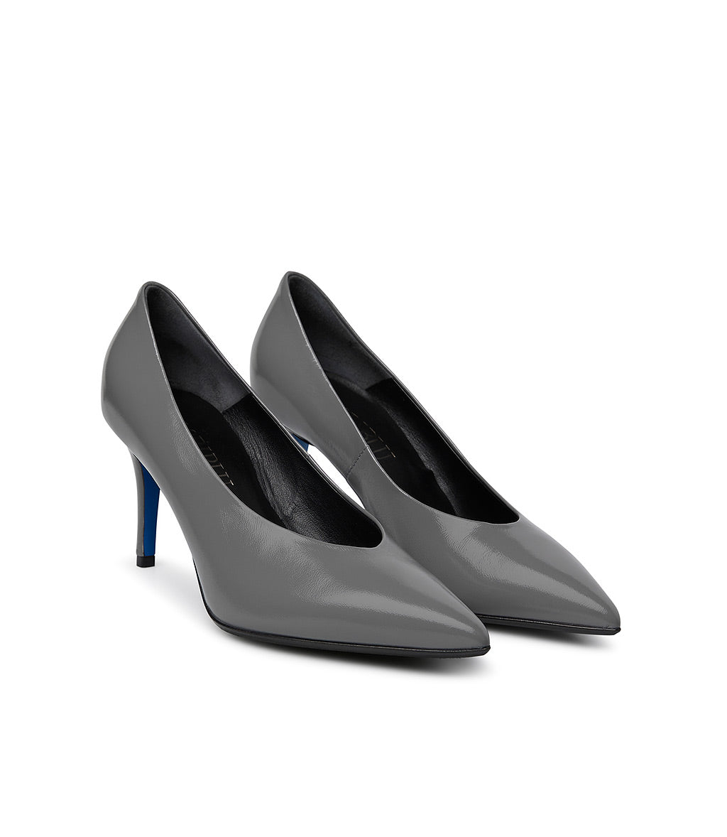 Loriblu Décolleté in pelle lucida grigia Offerta