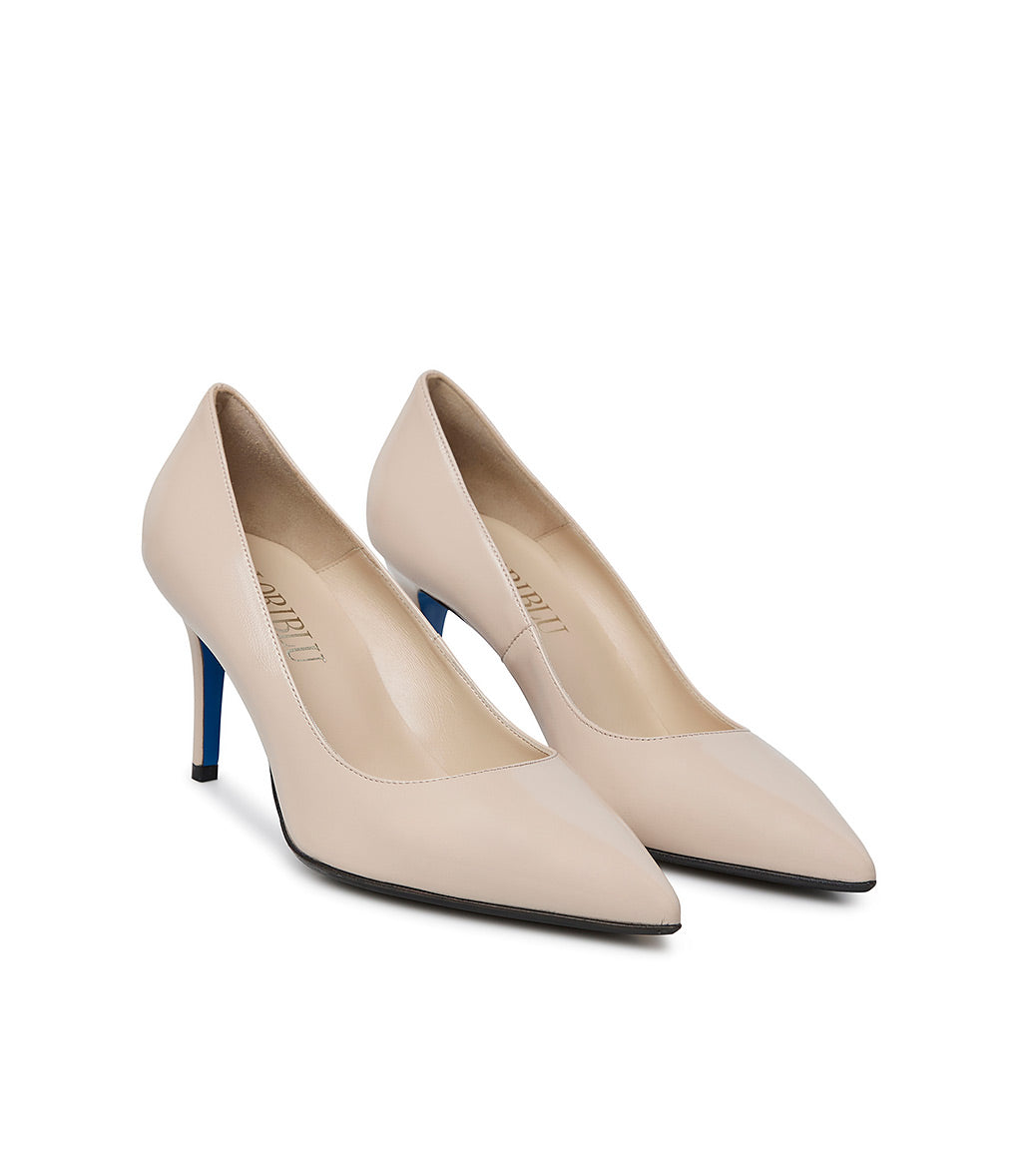 Loriblu Décolleté in pelle lucida sabbia Outlet