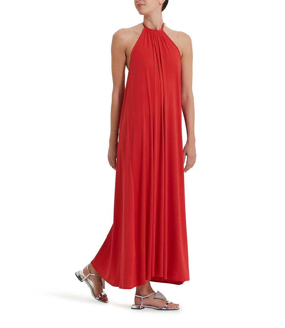 Loriblu Abito midi rosso Vendita Economica