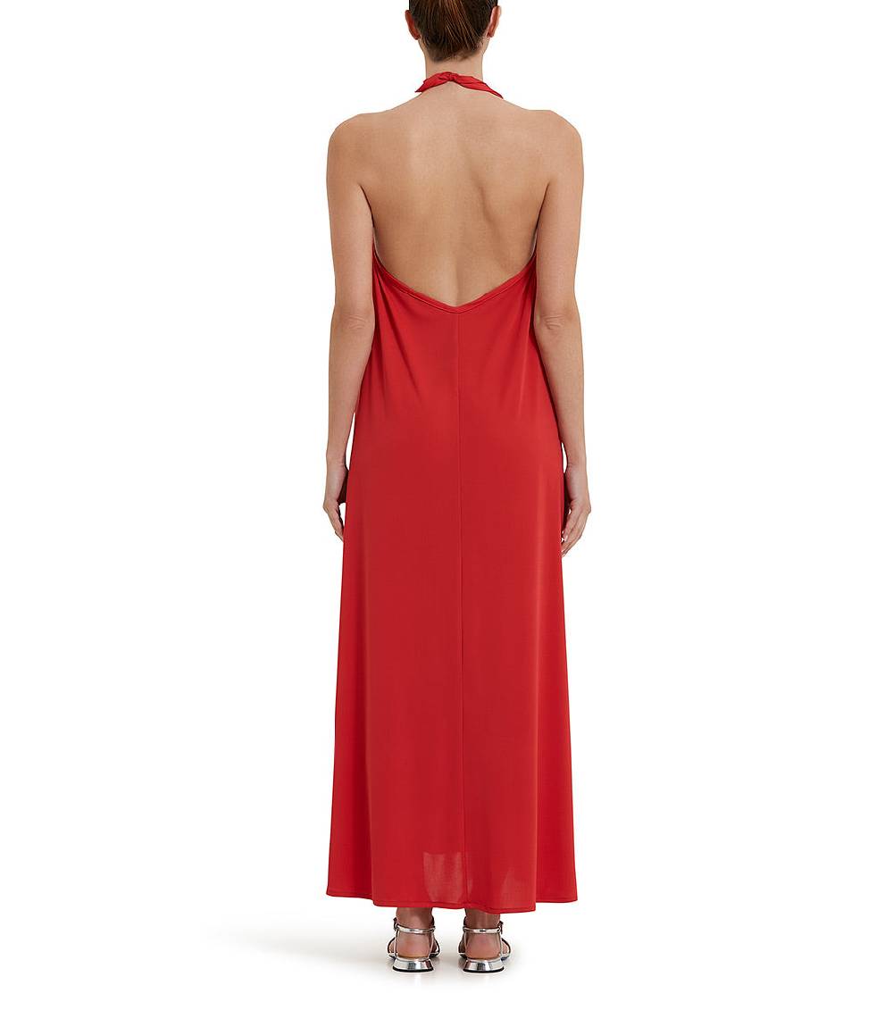 Loriblu Abito midi rosso Vendita Economica