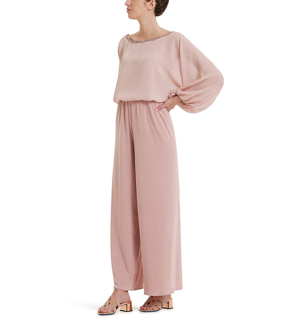 Loriblu Blusa georgette rosa cipria Italia