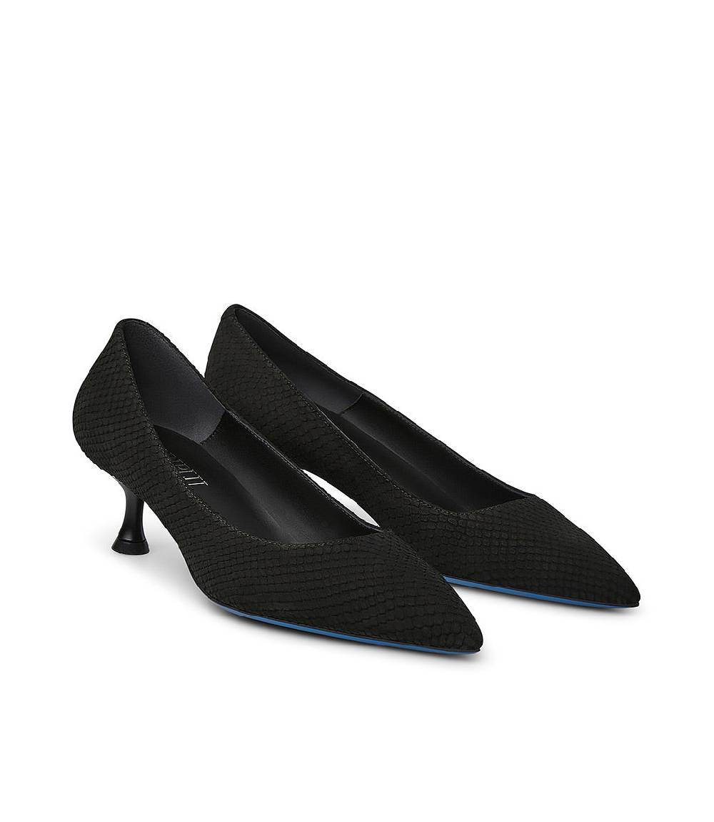 Loriblu Decollete in nabuk testurizzato nero Negozi Online