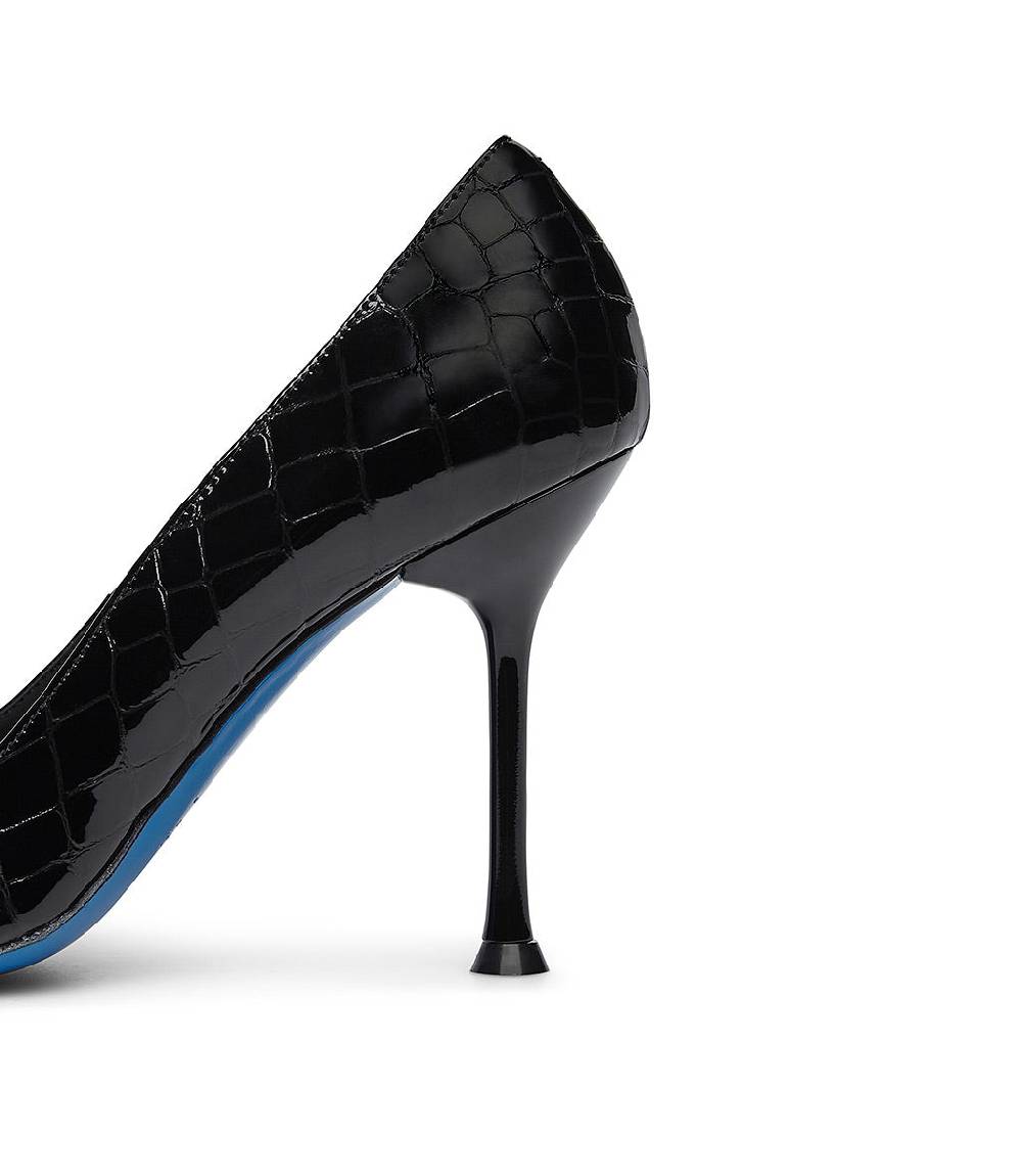 Loriblu Decollete in vernice testurizzata nera Prezzo Ridotto
