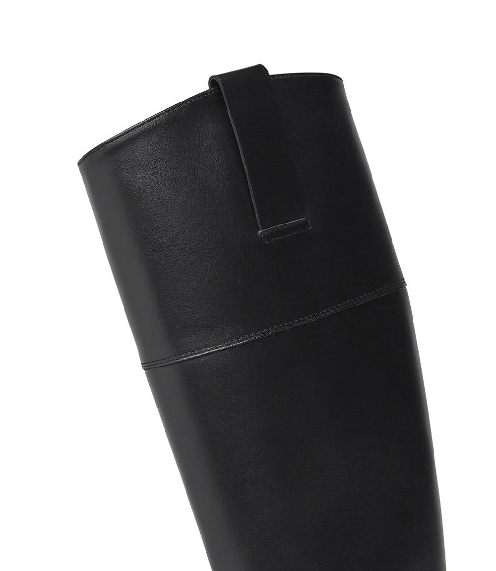 Loriblu Stivali in pelle nera Outlet