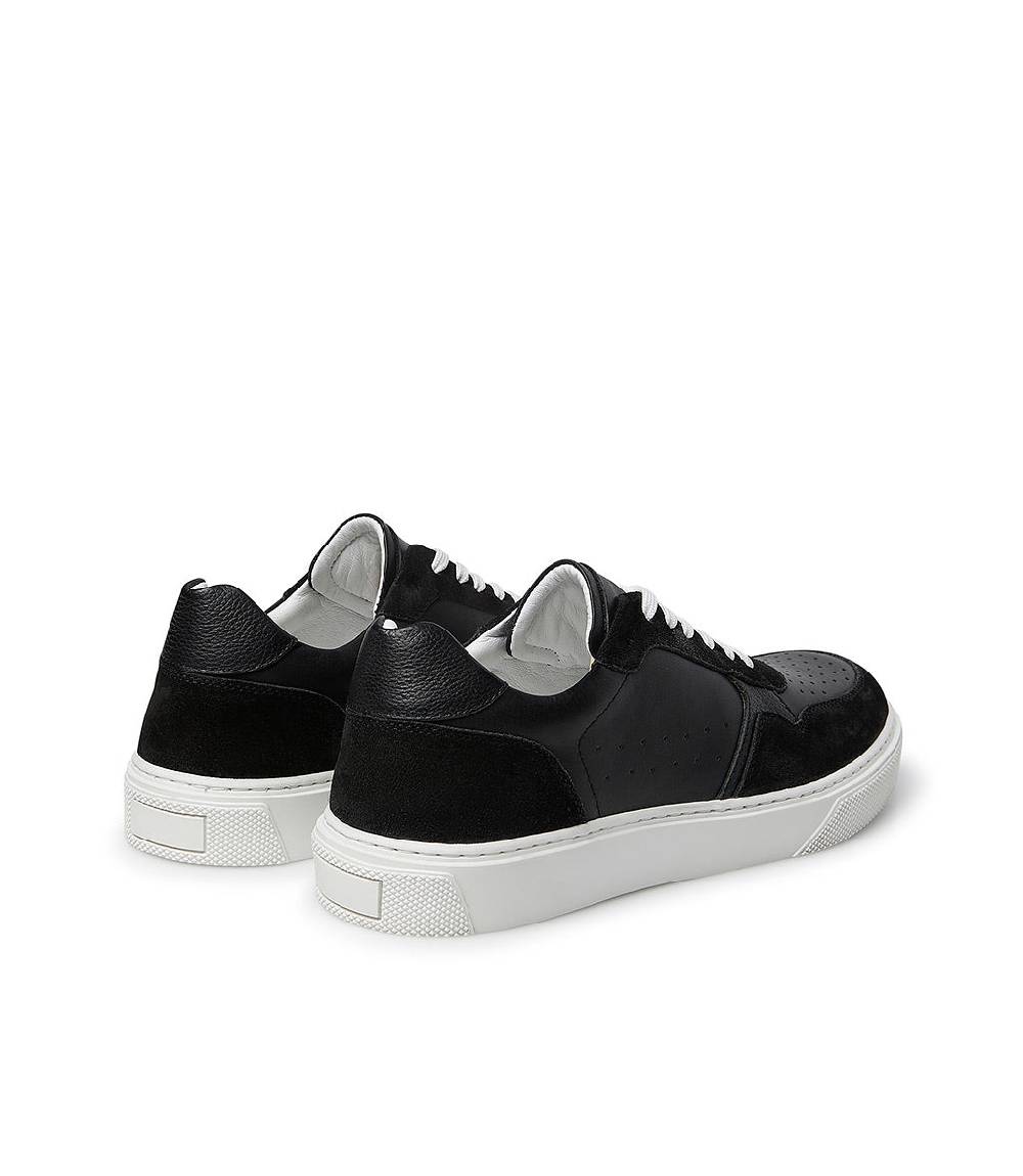 Loriblu Sneaker in pelle e camoscio nero 2025