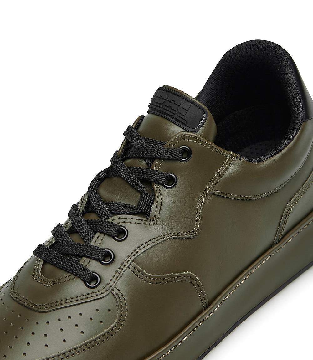 Loriblu Sneakers in pelle verde e nera ACQUISTA ORA