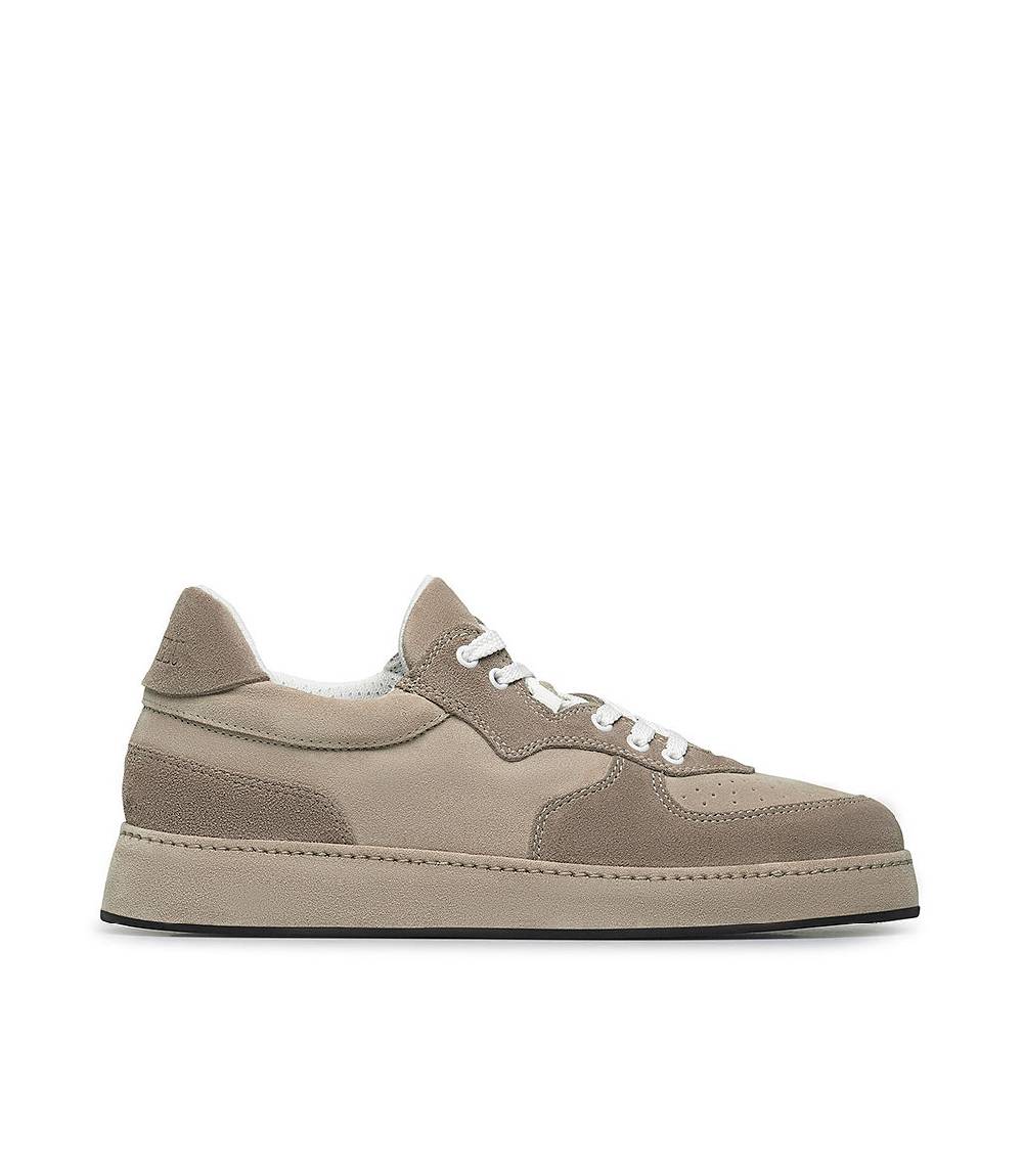 Loriblu Sneakers in velour corda e beige Qualità