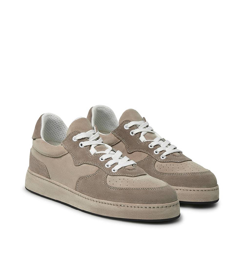 Loriblu Sneakers in velour corda e beige Qualità