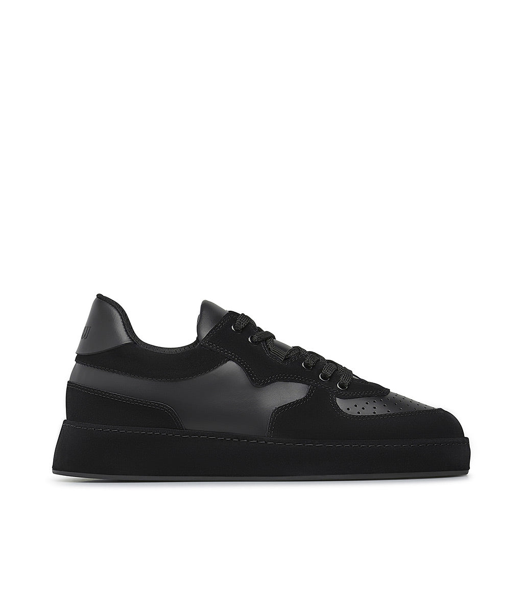 Loriblu Sneakers in nappa e camoscio nero Spedizione Gratuita