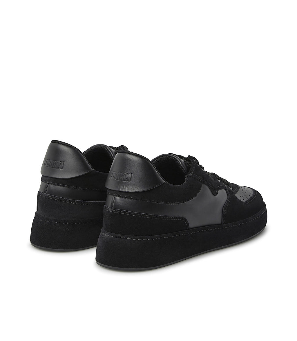 Loriblu Sneakers in nappa e camoscio nero Spedizione Gratuita