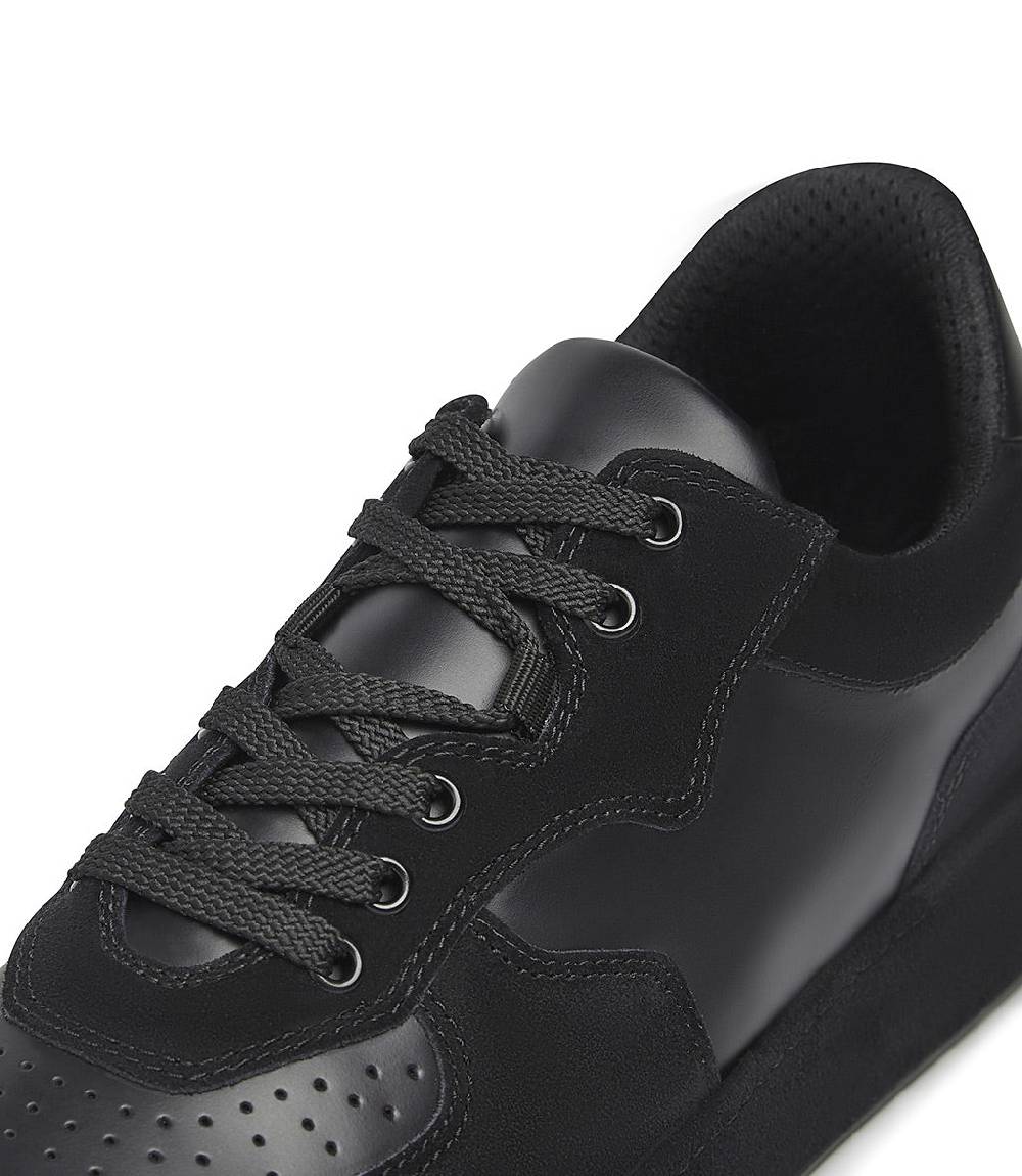 Loriblu Sneakers in nappa e camoscio nero Spedizione Gratuita