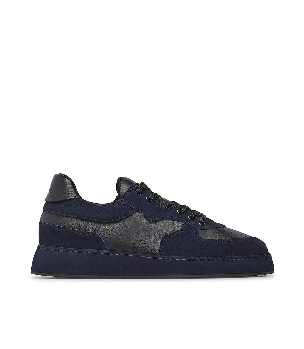 Loriblu Sneakers in nappa e camoscio blu scuro Pezzi Unici