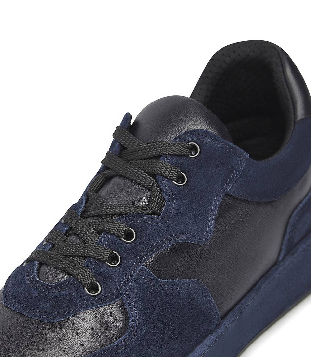Loriblu Sneakers in nappa e camoscio blu scuro Pezzi Unici