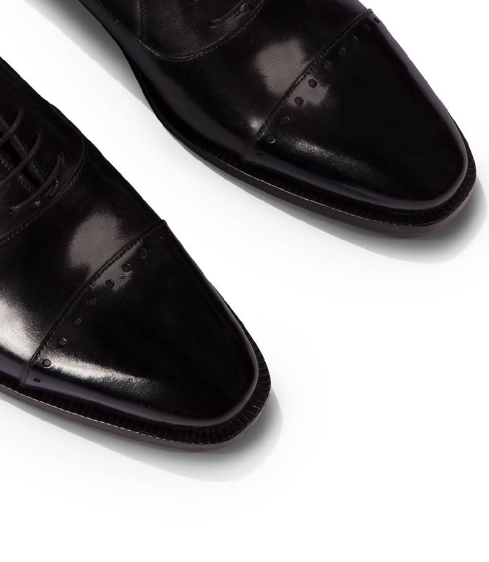 Loriblu Oxford in pelle nera brogue Duty-free