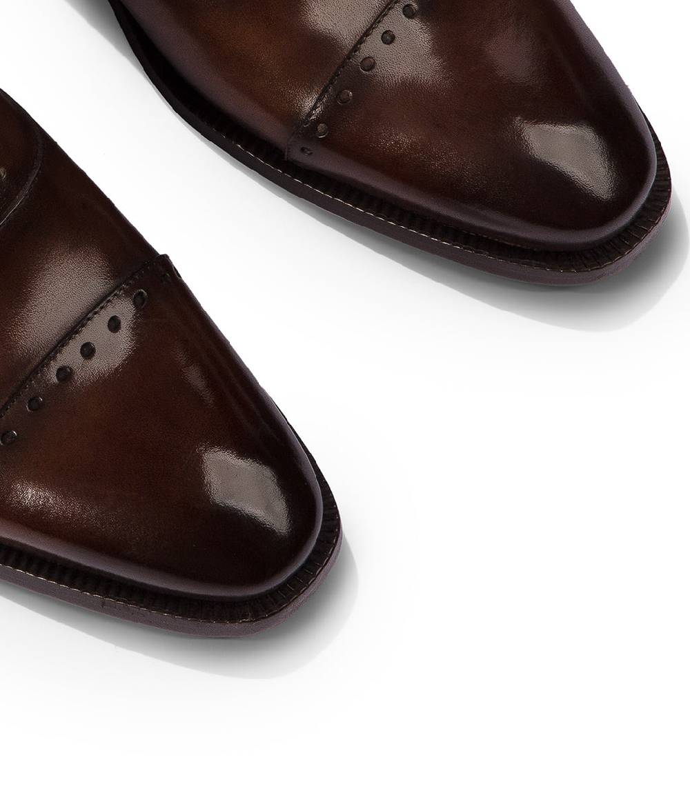 Loriblu Oxford in pelle marrone brogue 50% di sconto per tempo limitato