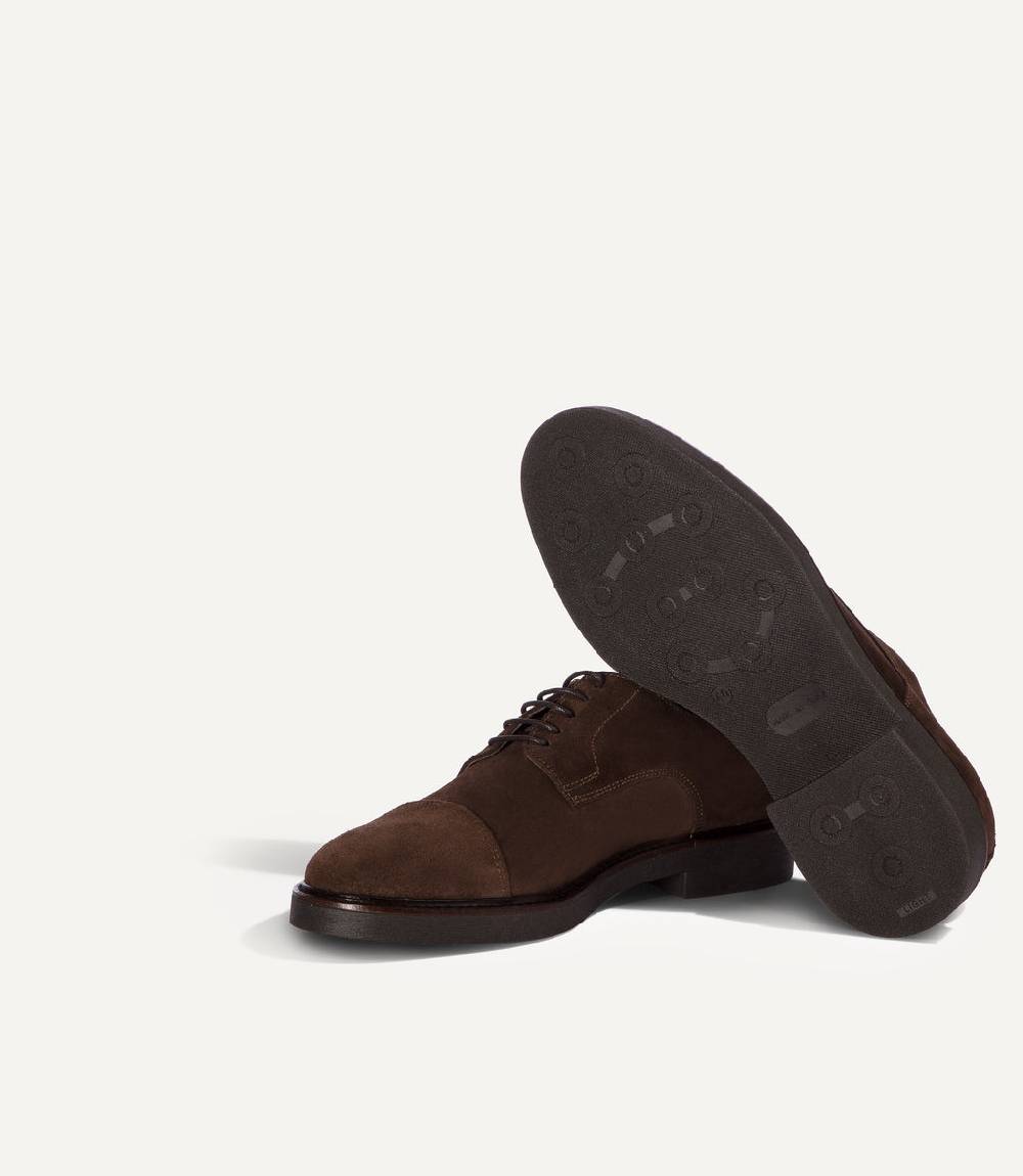 Loriblu Derby in camoscio marrone In Linea