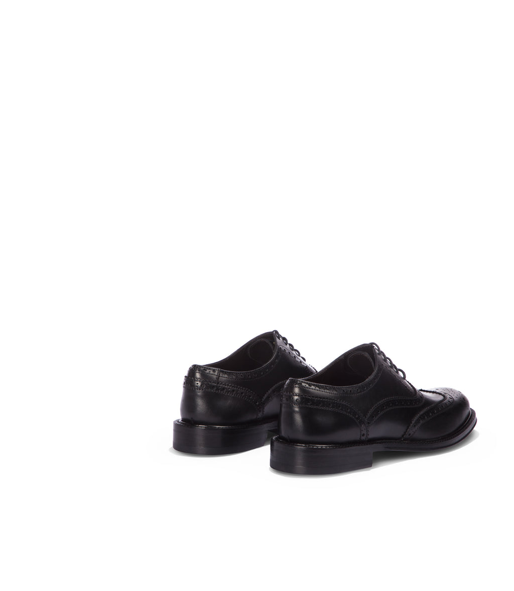 Loriblu Oxford brogue in pelle nera Promozione