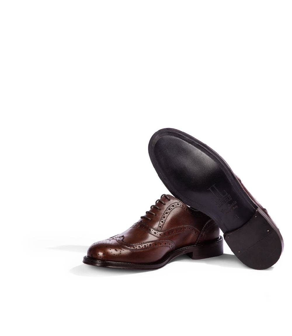 Loriblu Stringate oxford in pelle brogue marrone Acquista Ora