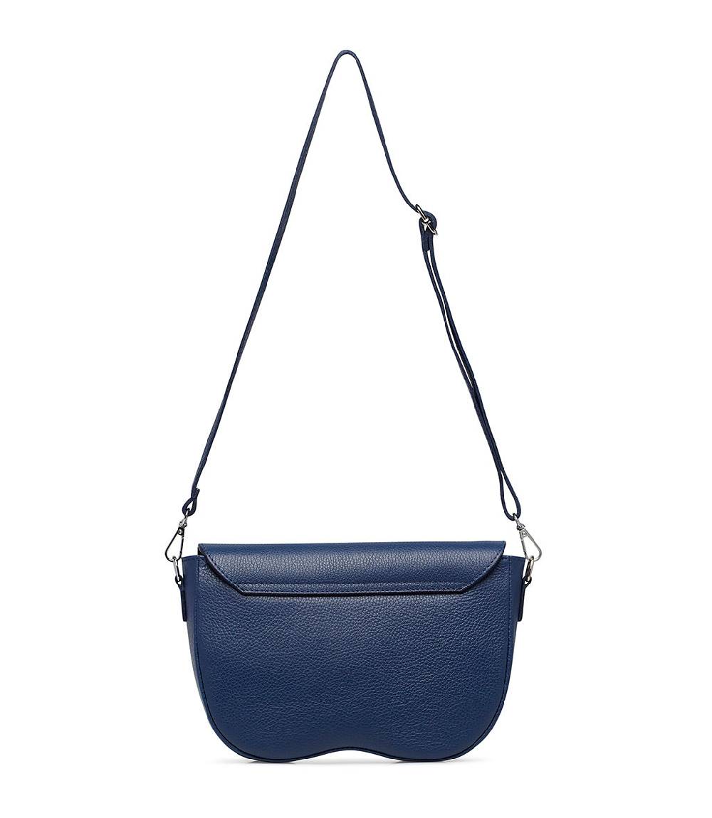 Loriblu Borsa a tracolla in pelle blu testurizzata Convenienza