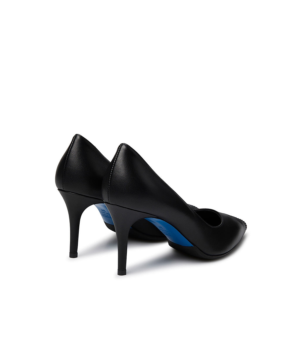 Loriblu Décolleté in nappa nera con cristalli Online
