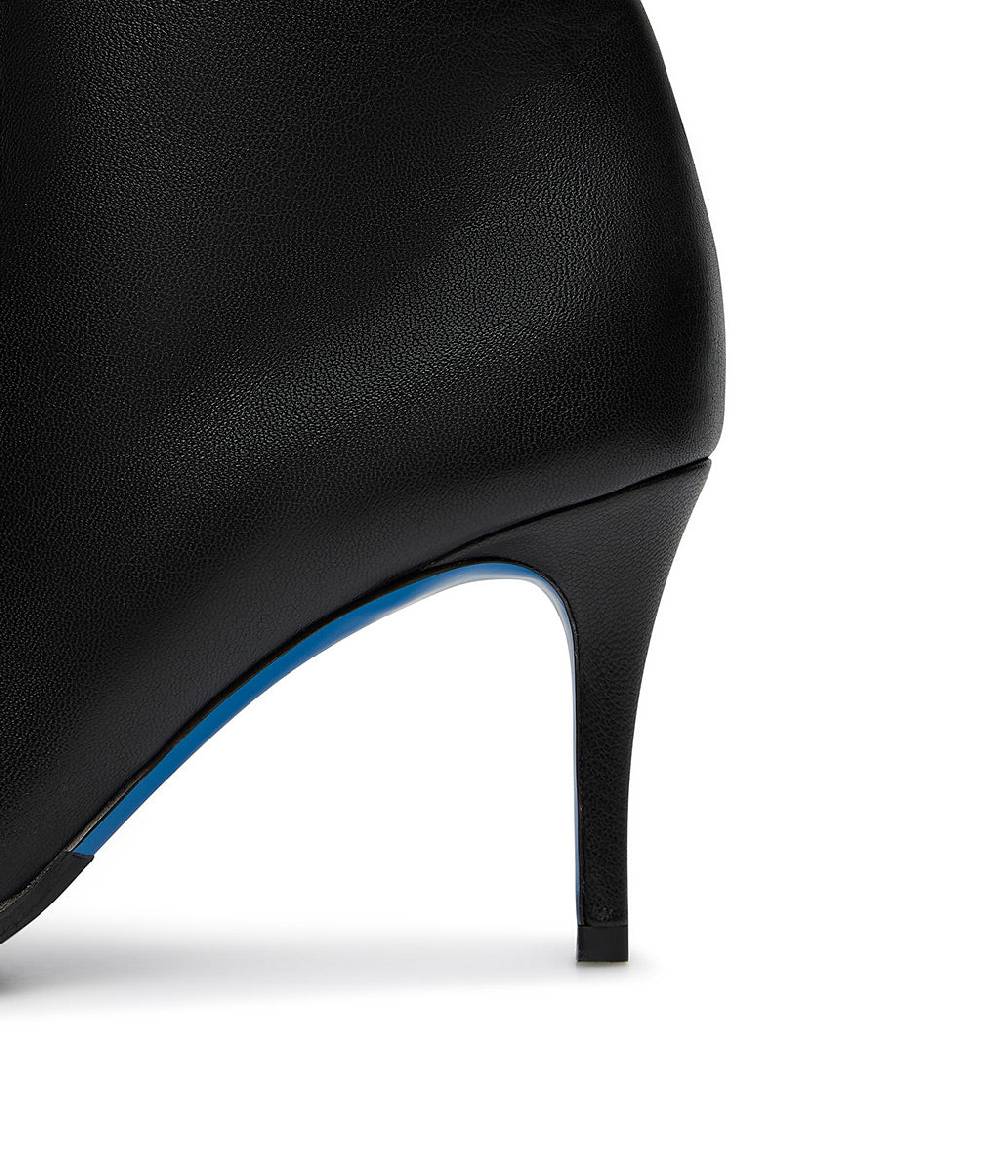 Loriblu Stivaletti in nappa nera con cristalli Saldi