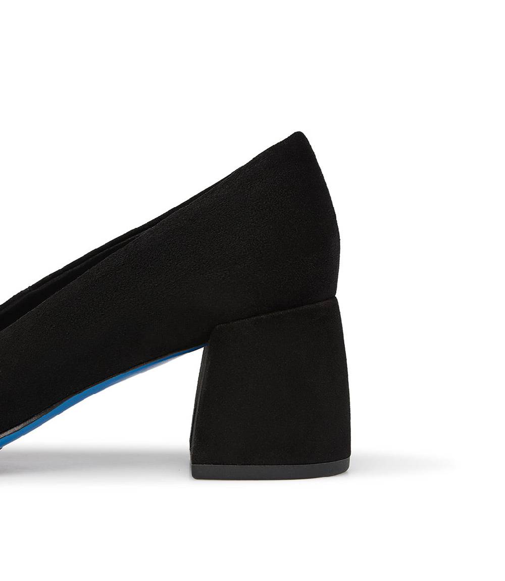 Loriblu Décolleté in camoscio nero con cristalli Offerta esclusiva