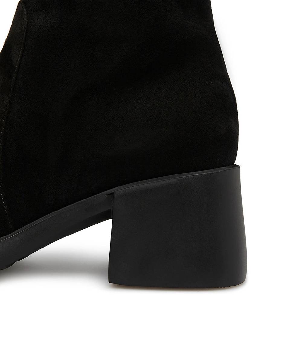 Loriblu Stivaletto in camoscio con fodera shearling Online Outlet