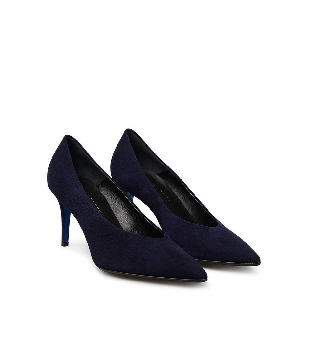 Loriblu Décolleté in camoscio blu Offerta temporanea