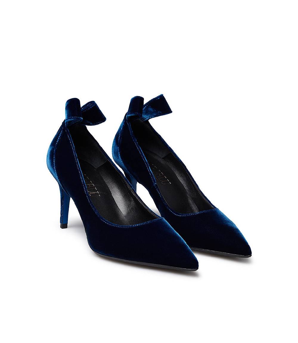 Loriblu Décolleté in velluto blu Offerte esclusive