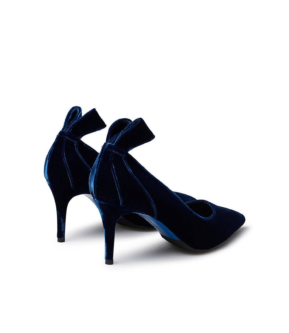 Loriblu Décolleté in velluto blu Offerte esclusive