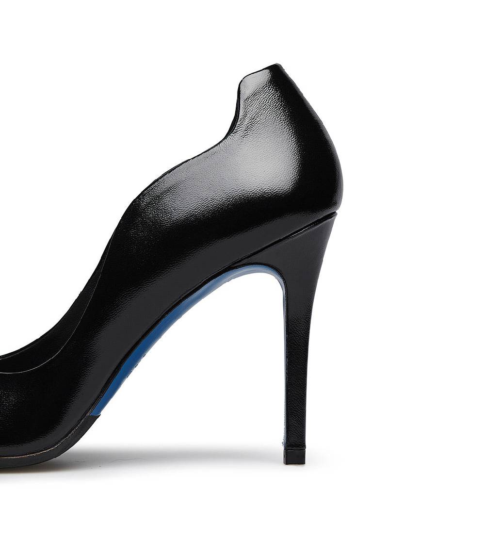 Loriblu Décolleté onda in pelle lucida nera Nuovi prodotti