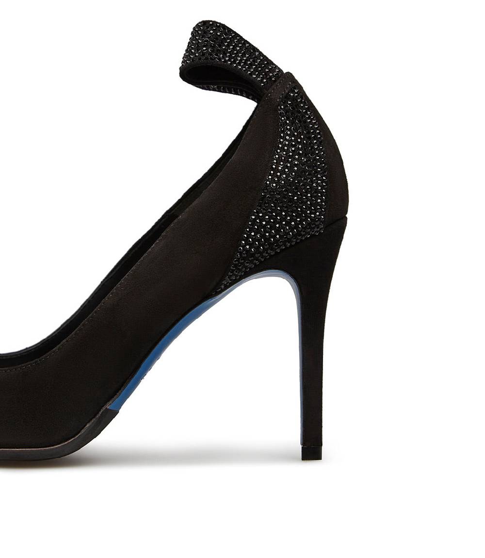 Loriblu Décolleté in camoscio con fiocco e micro cristalli Bestseller