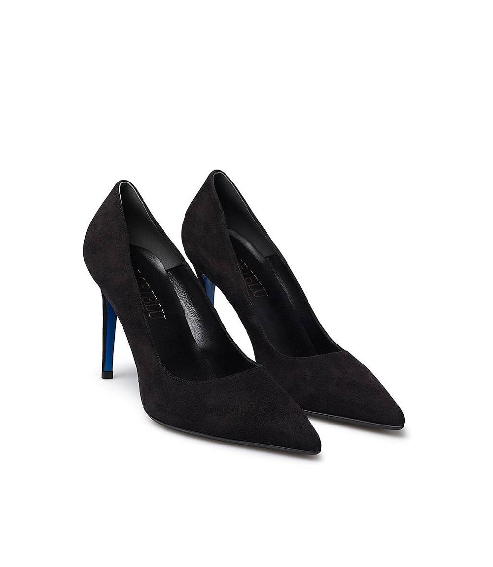 Loriblu Décolleté in camoscio nero Offerte giornaliere