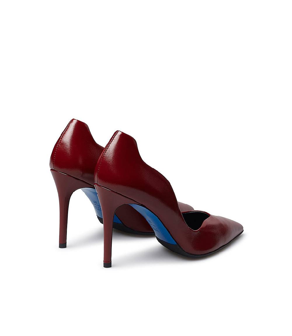 Loriblu Décolleté onda in pelle lucida bordeaux Enormi risparmi