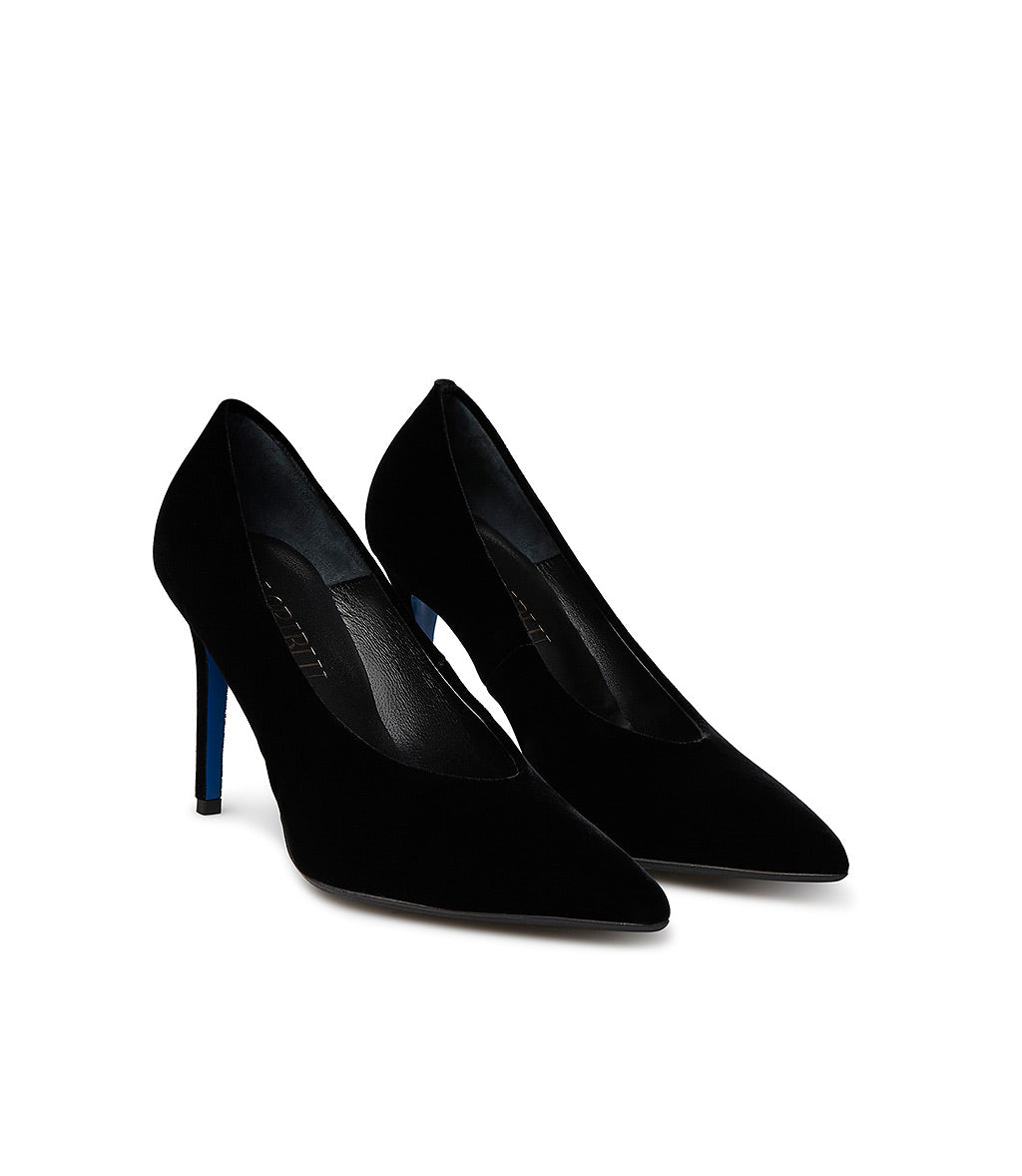 Loriblu Décolleté in velluto nero Prezzo basso