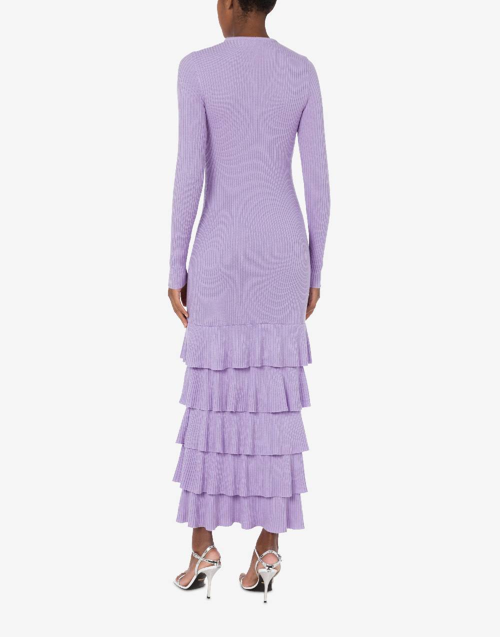 Love Moschino Abito in lana con ruches In Saldo